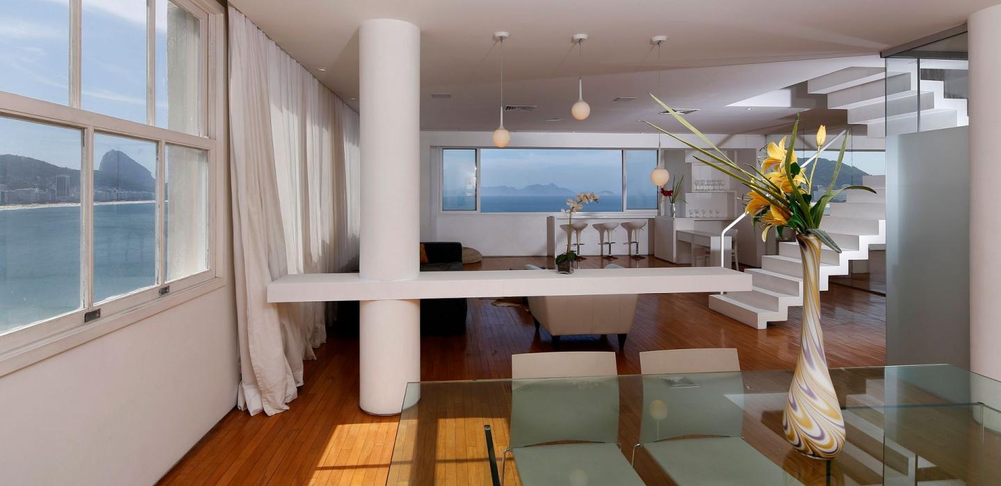 Rio067 - Penthouse de 3 chambres face à la mer à Copacabana
