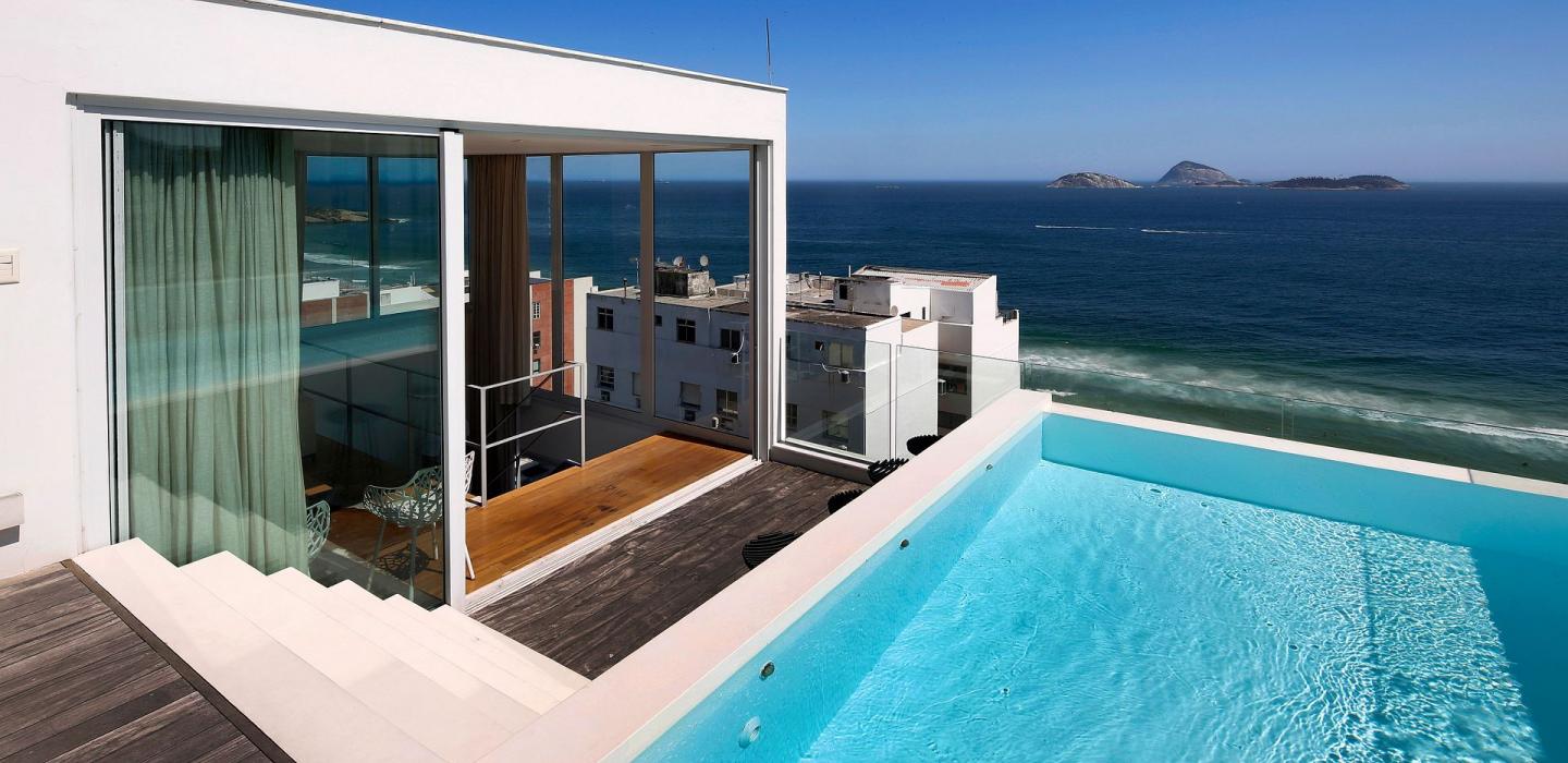 Rio116 - Penthouse de luxe avec vue sur la plage d'Ipanema