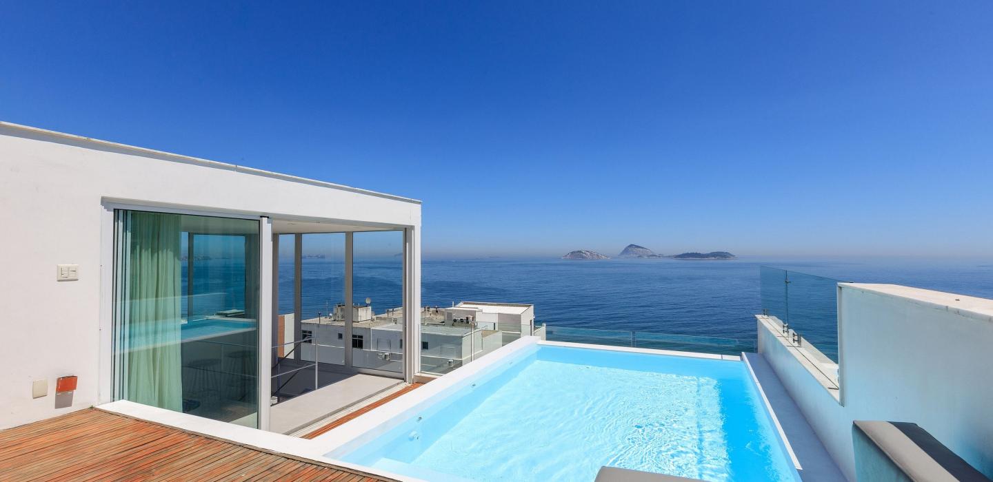Rio116 - Penthouse de luxe avec vue sur la plage d'Ipanema
