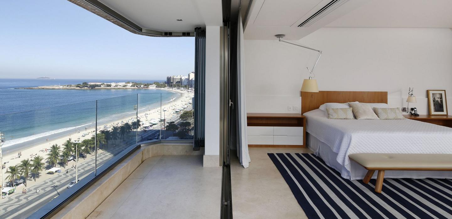 Rio038 - Luxurious sea front apartment in Copacabana