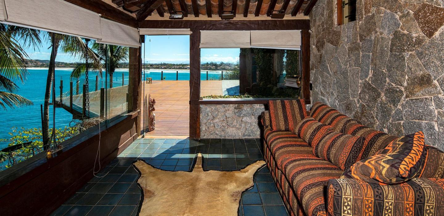 Buz045 - Villa de luxo com linda vista do mar em Búzios