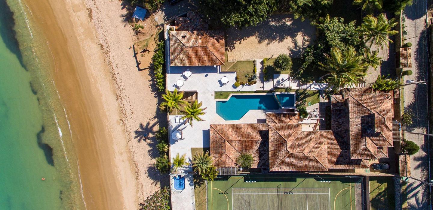 Buz039 - Casa frente al mar con piscina y cancha de tenis