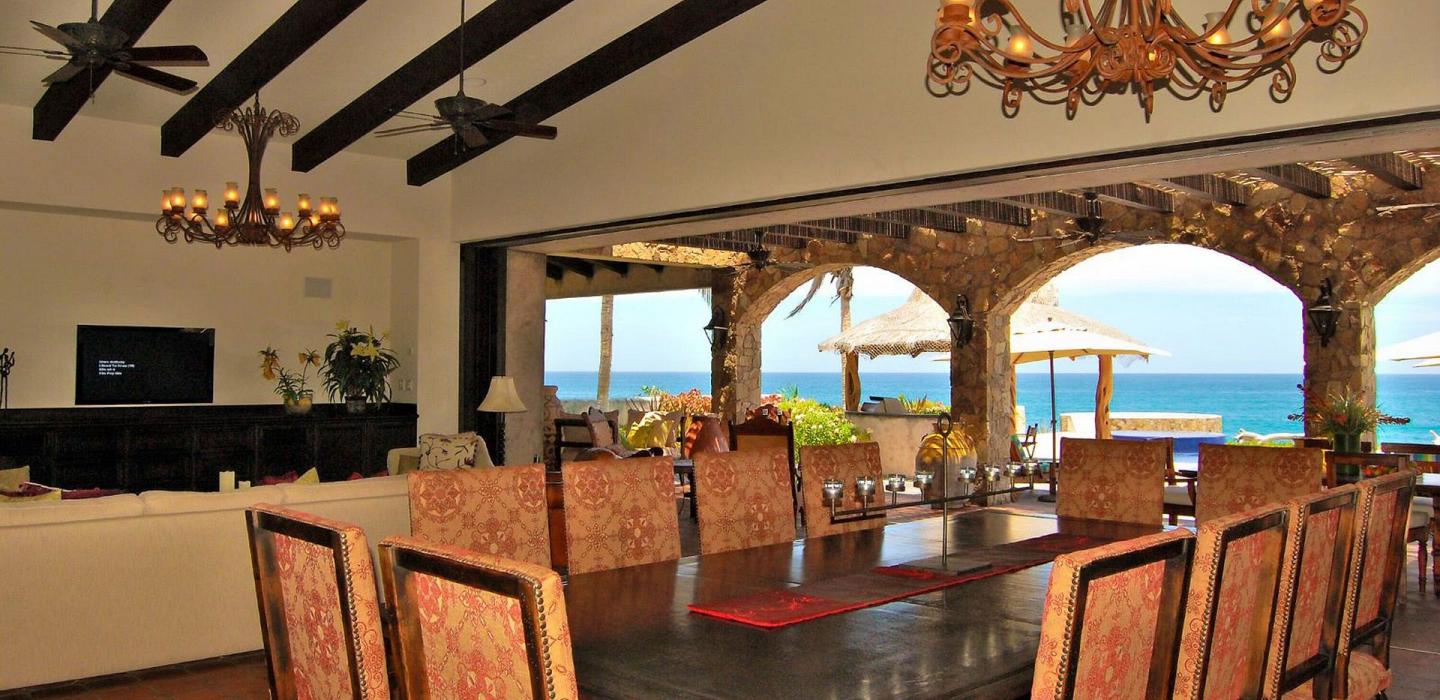 Cab025 - Esplêndida villa luxuosa frente mar em Los Cabos