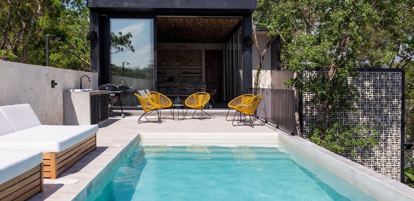 Tul001 - Hermosa villa de 5 cuartos y piscina en Tulum
