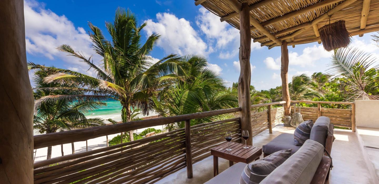 Tul026 - Fantástica casa frente mar em Tulum
