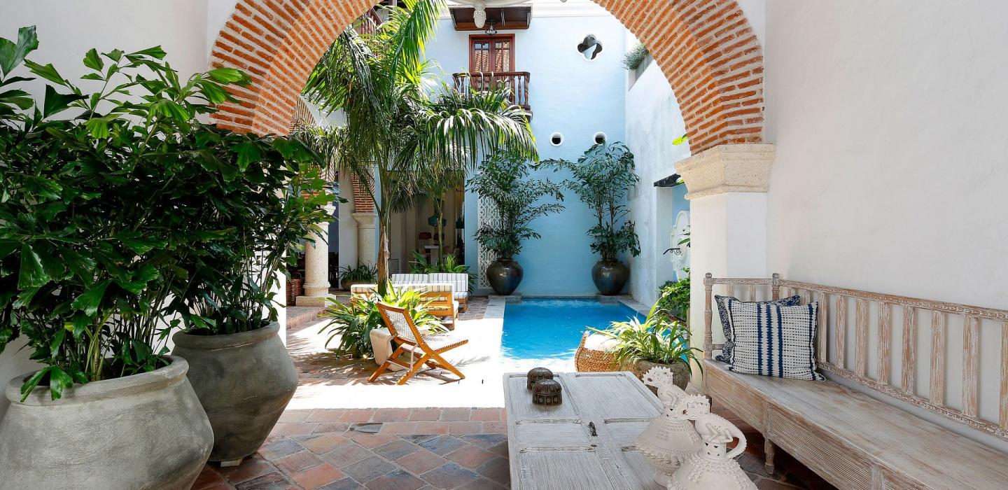 Car011 - Magnífica casa colonial con piscina en Cartagena
