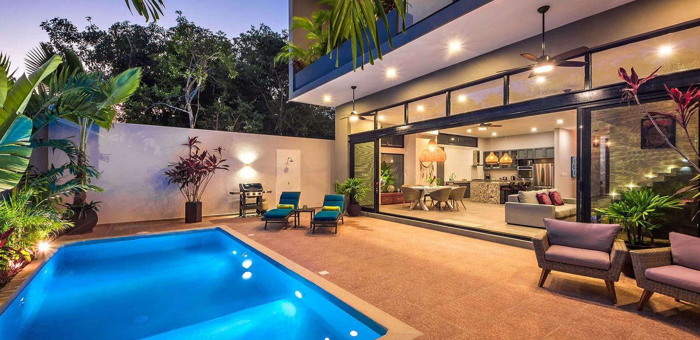 Tul013 - Beautiful triplex house with pool in Tulum