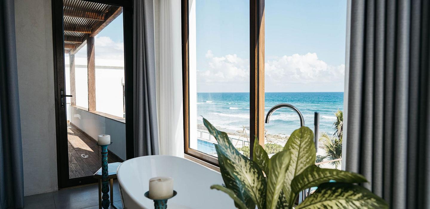 Tul032 - Incroyable villa sur la plage à Tulum