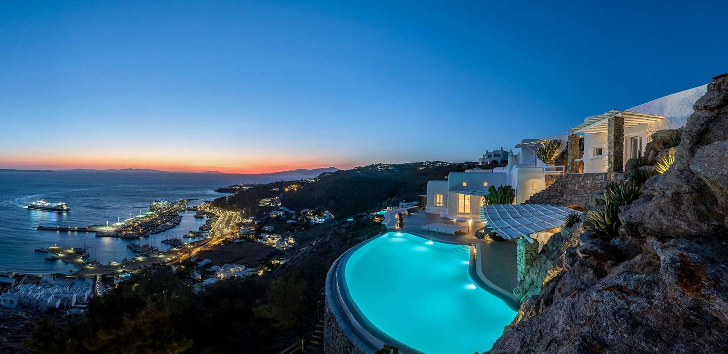 Cyc027 - Villa con vistas al mar Egeo, Mykonos