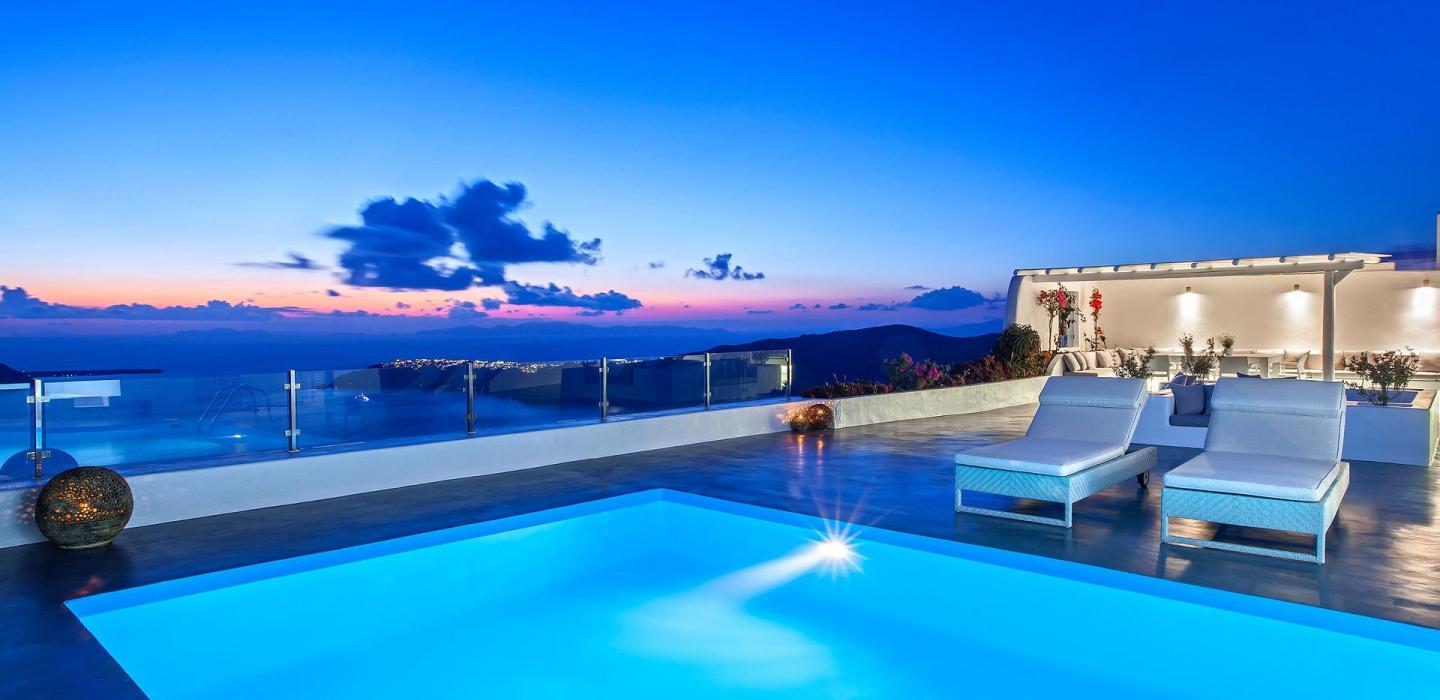 Cyc001 - Magnifique villa privée à Santorin