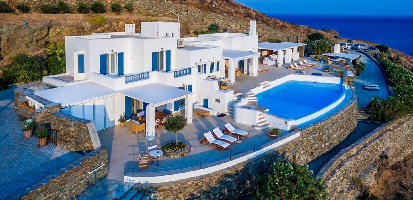 Cyc064 - Villa en Siros con vistas al mar Egeo
