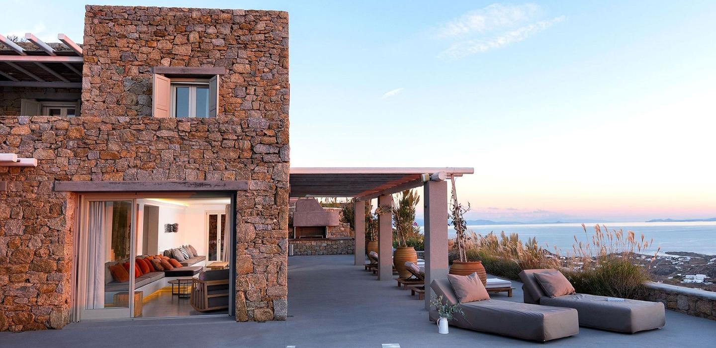 Cyc042 - Villa au sommet de Kounoupas, Mykonos