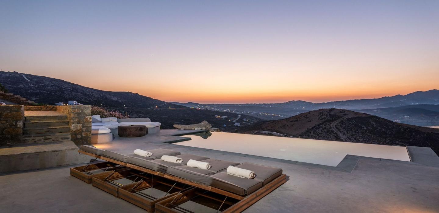 Cyc020 - Villa elegante com vista para o Mar Egeu, Mykonos.