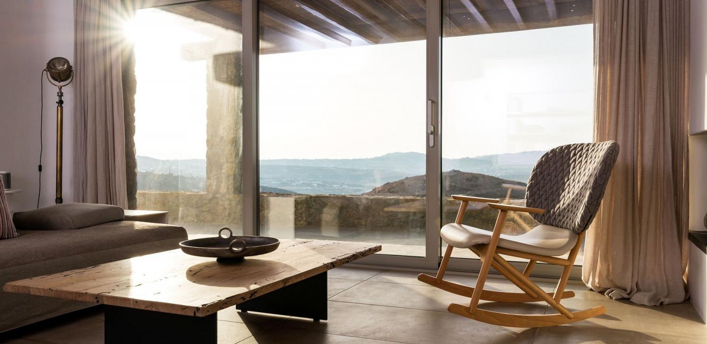 Cyc020 - Villa elegante com vista para o Mar Egeu, Mykonos.