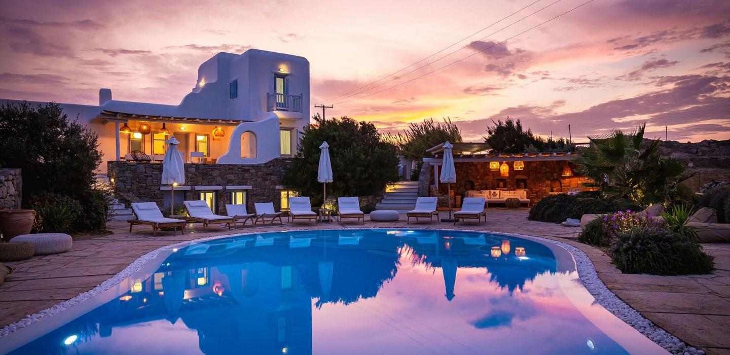 Cyc048 - Villa multinivel en Paraga, Mykonos