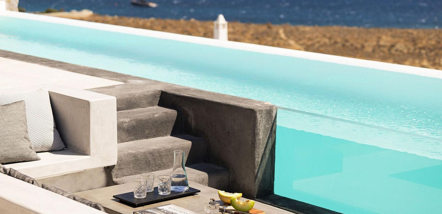Cyc062 - Modern villa by Glyfadi Cove, Mykonos