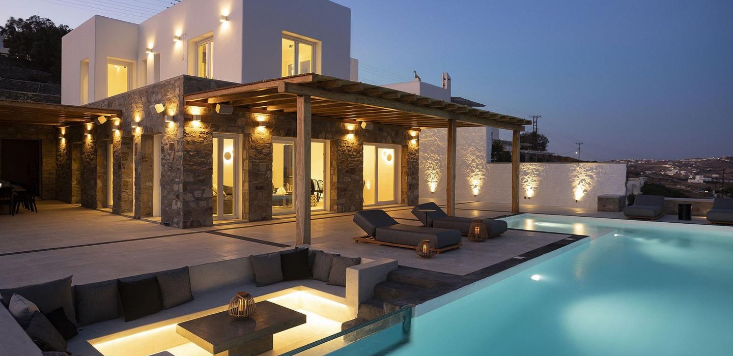 Cyc062 - Villa moderne par Glyfadi Cove, Mykonos