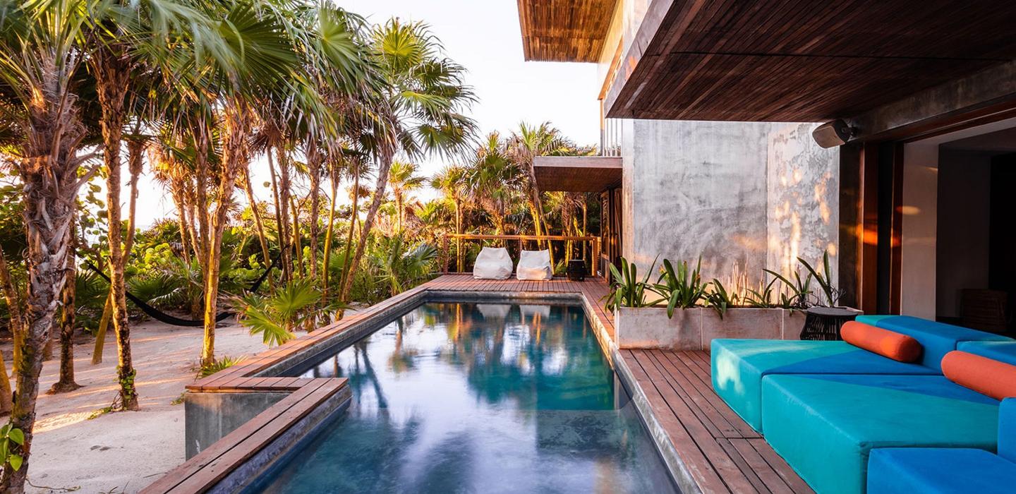 Tul010 - Fabulous Sea Front Villa in Tulum