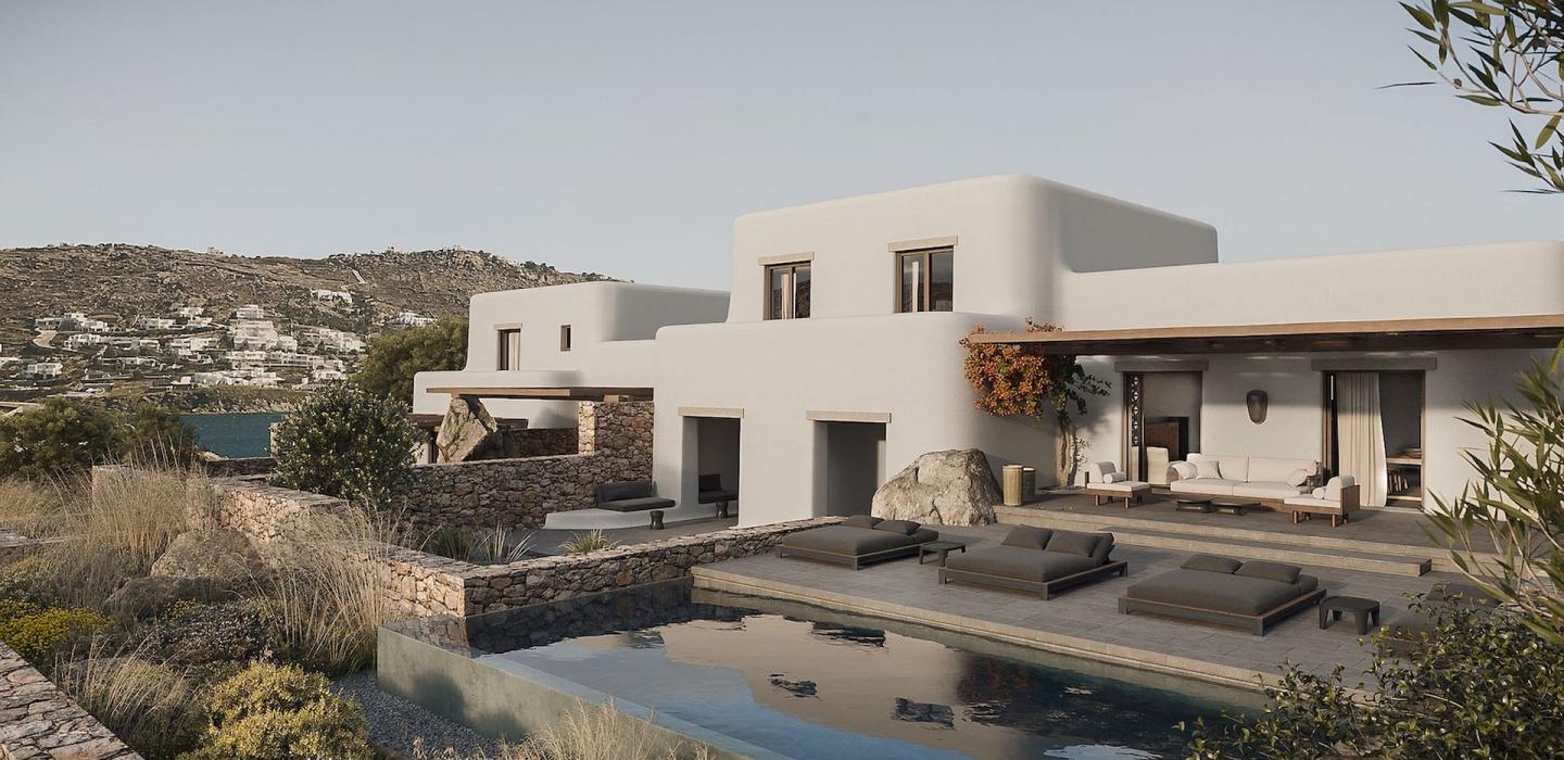 Cyc082 - Villa moderne à Mykonos