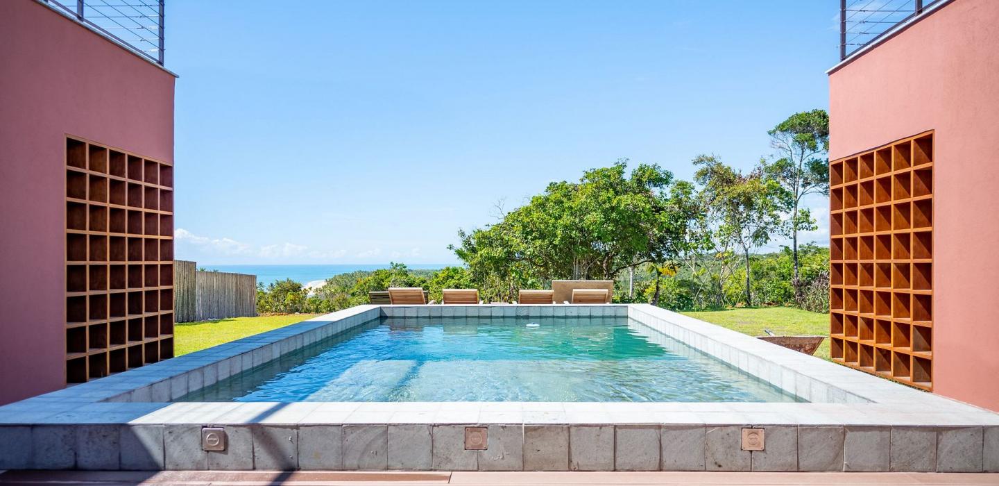Bah081 - Casa com piscina e vista para o mar em Trancoso