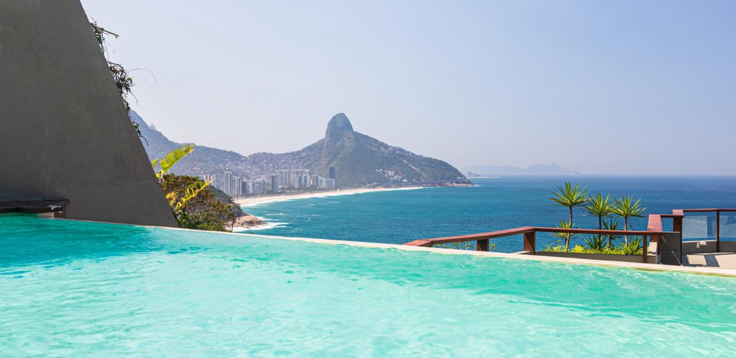 Rio053 - Villa de 5 étages avec vue incroyable à Joá