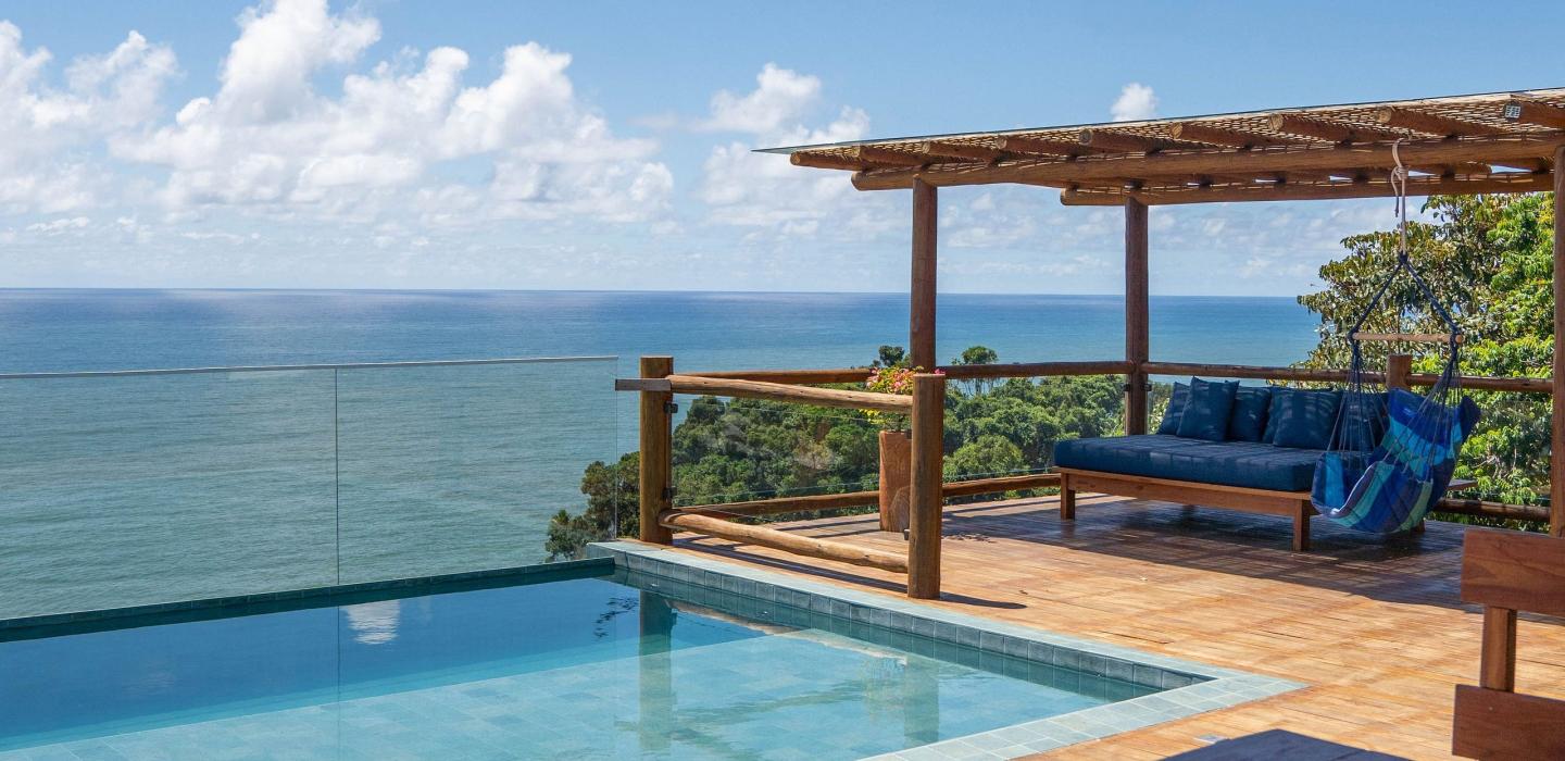 Bah151 - Casa con 5 suites con vista al mar en Itacaré