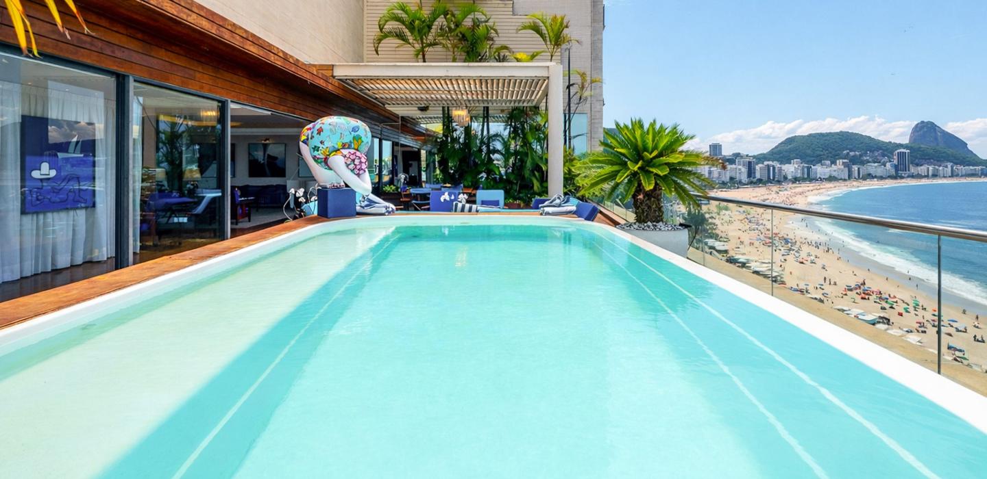 Rio114 - Penthouse de luxe en front de mer à Copacabana
