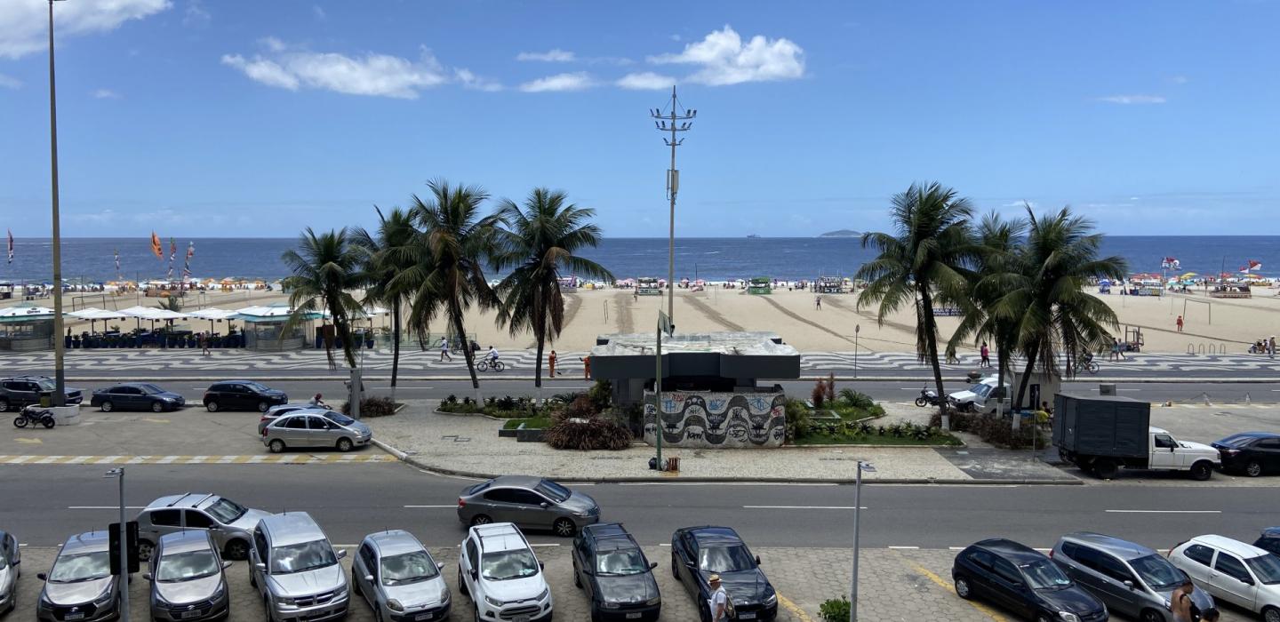 Rio117 - Charmoso apartamento com vista da praia no Leme