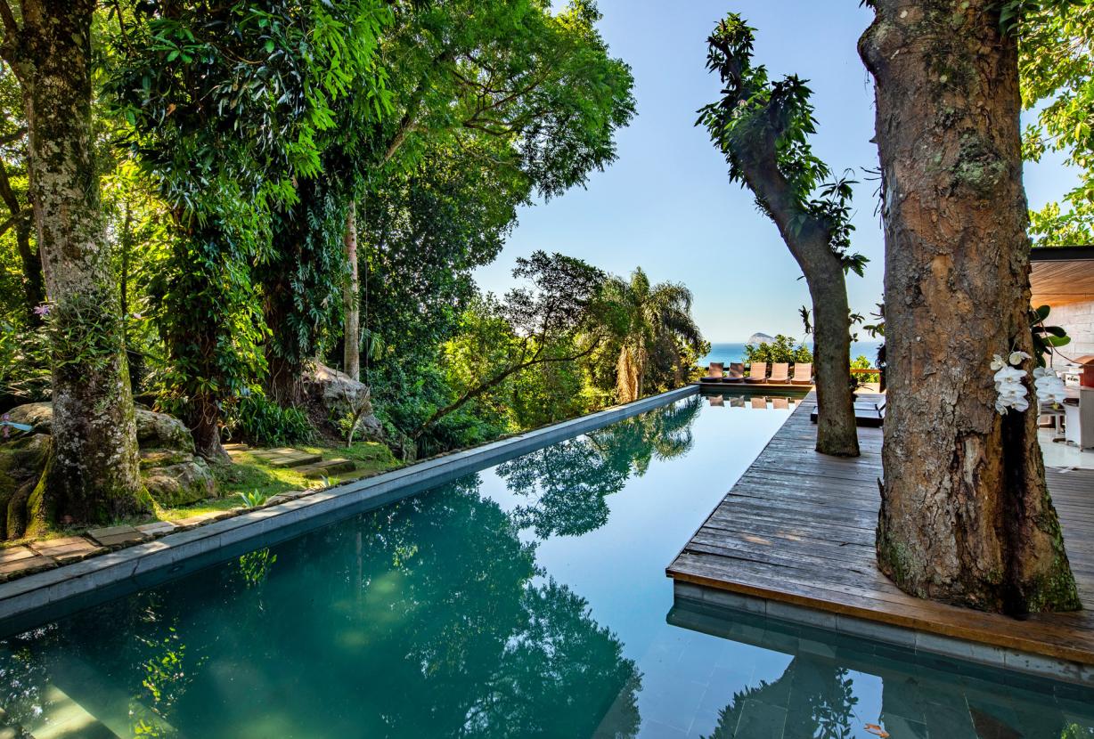 Rio002 - Villa de luxo com vista mar e piscina no Joá