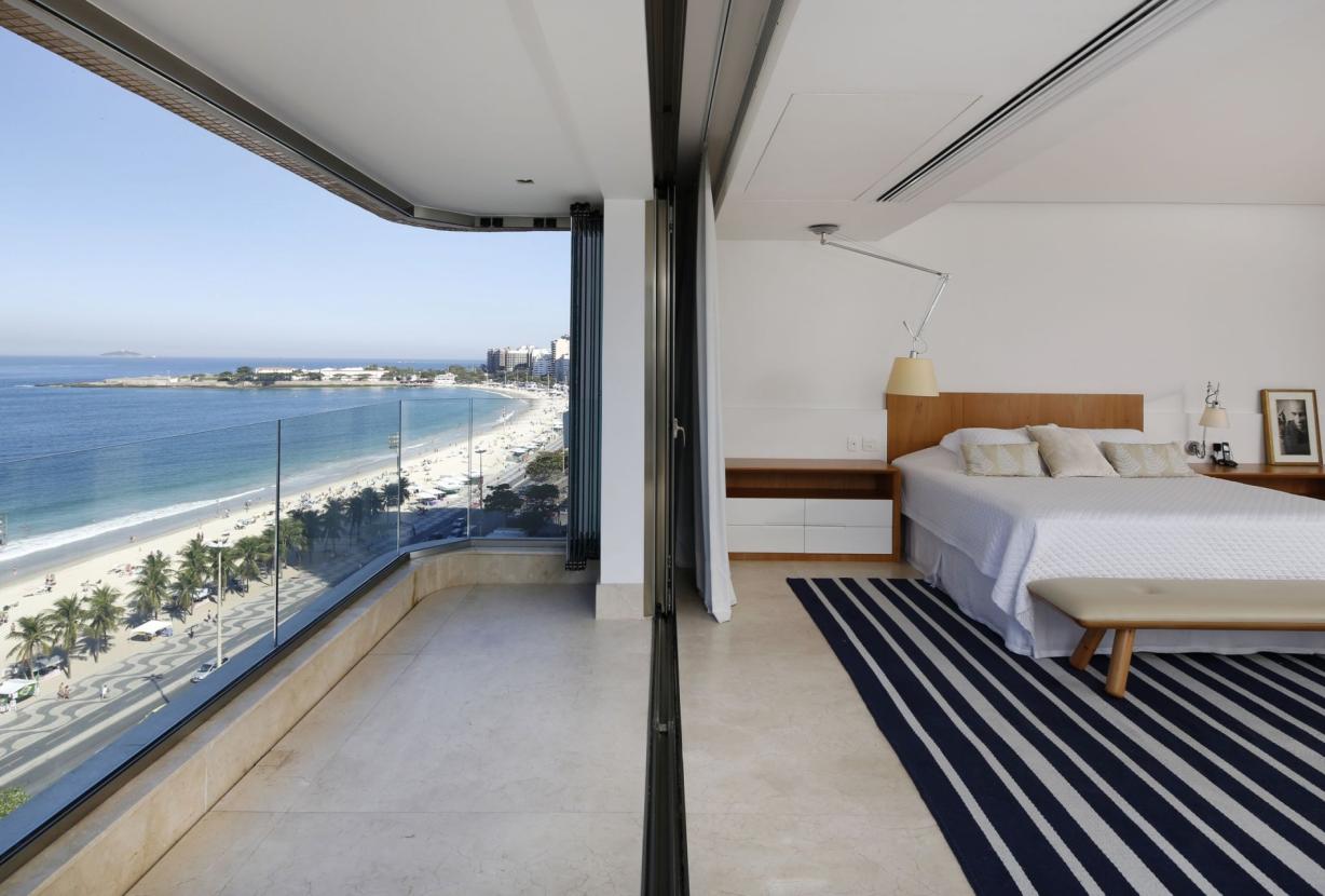Rio038 - Luxuoso apartamento frente mar em Copacabana