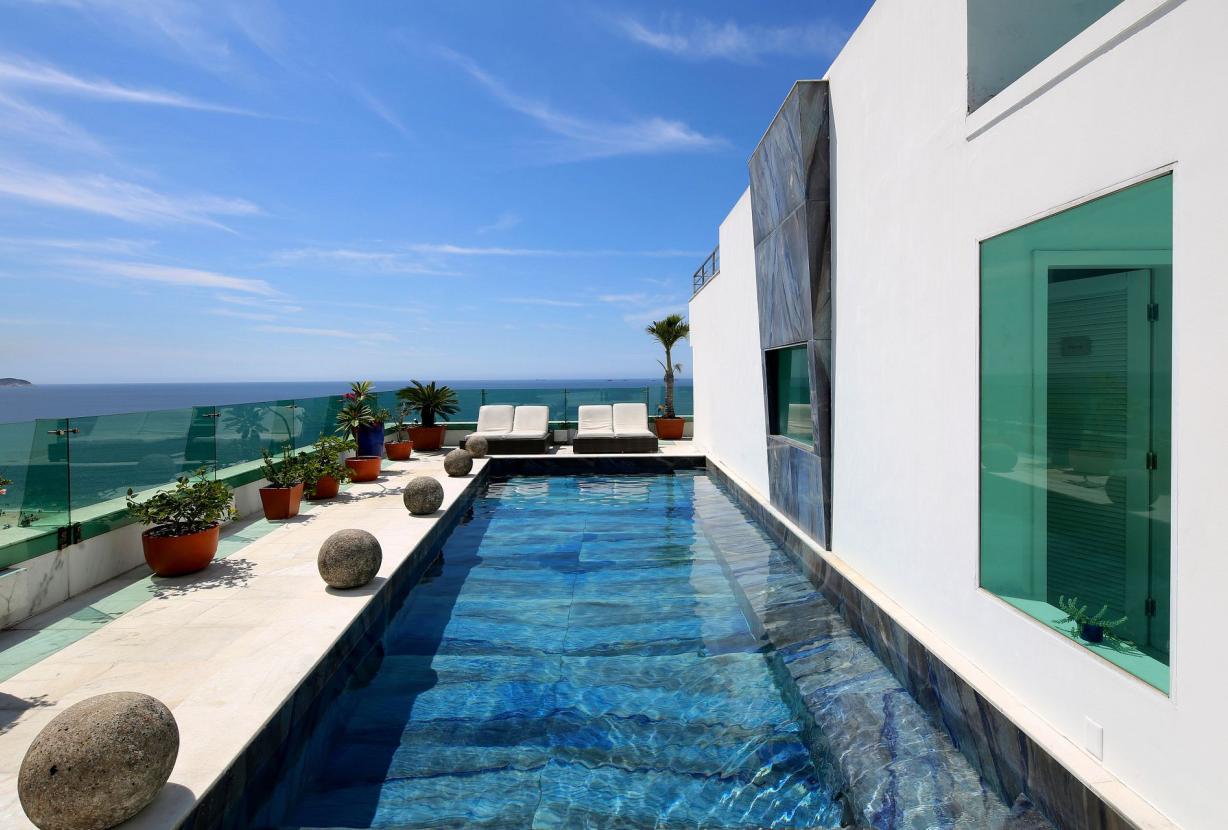 Rio047 - Penthouse de 5 suites frente al mar en Rio