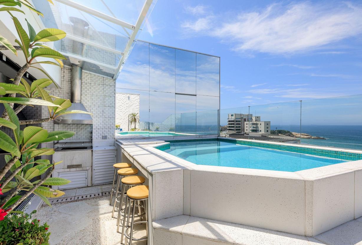 Rio061 - Penthouse con piscina y vista al mar en Ipanema