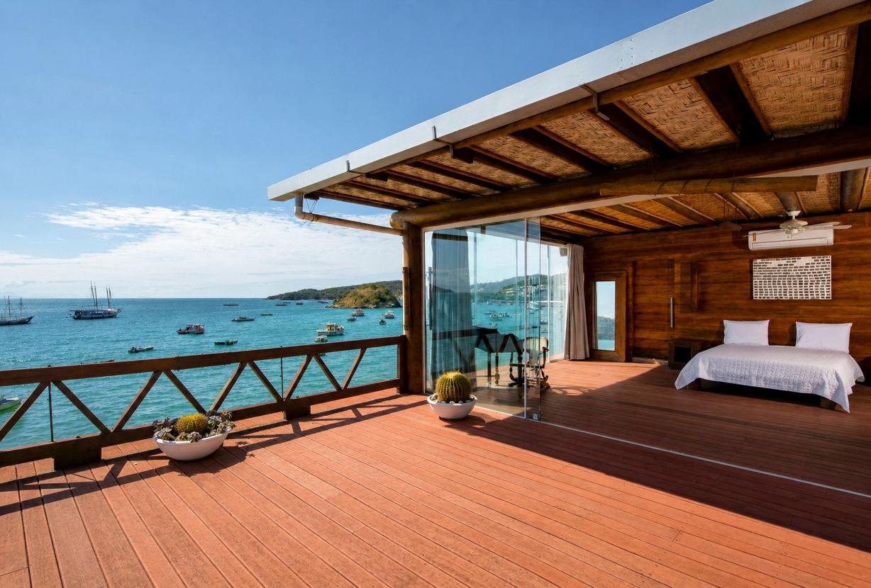 Buz005 - Beautiful mansion in front of the sea in Búzios