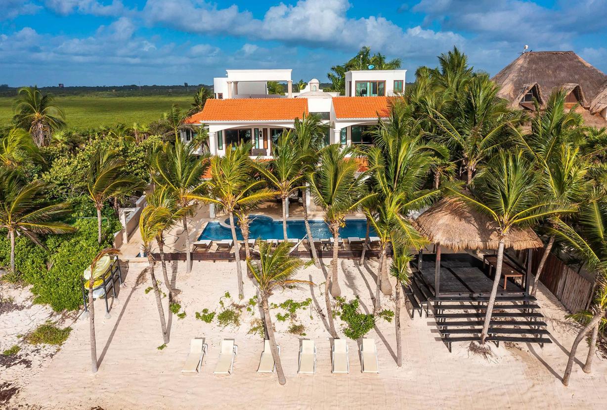 Tul004 - Luxuosa vila frente mar com piscina em Tulum