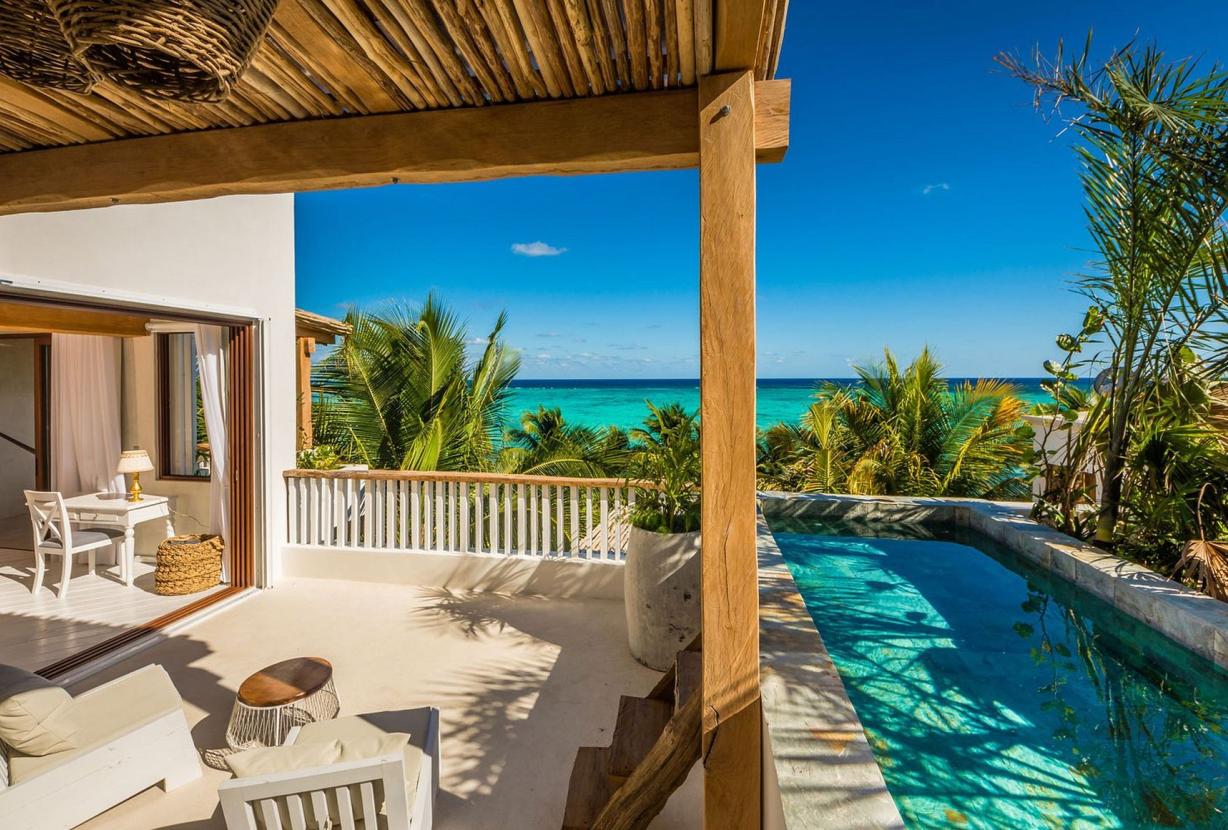 Tul031 - Villa avec vue sur la mer à Tulum