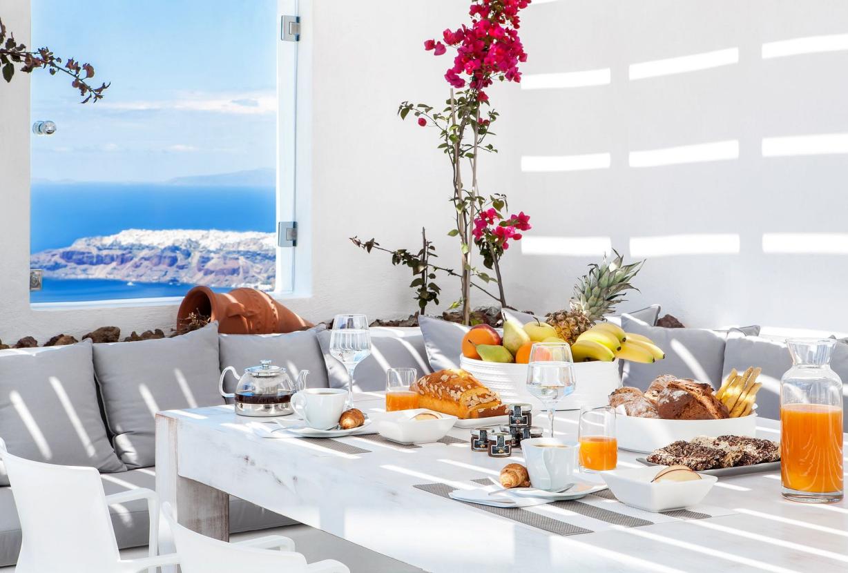 Cyc001 - Magnifique villa privée à Santorin