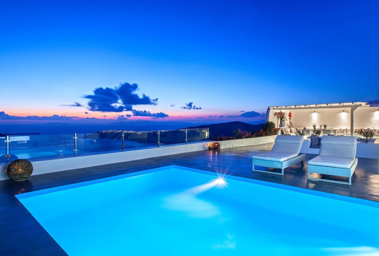 Cyc001 - Magnifique villa privée à Santorin