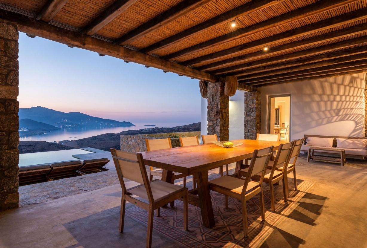 Cyc075 - Elegante villa con vistas al mar Egeo, Mykonos