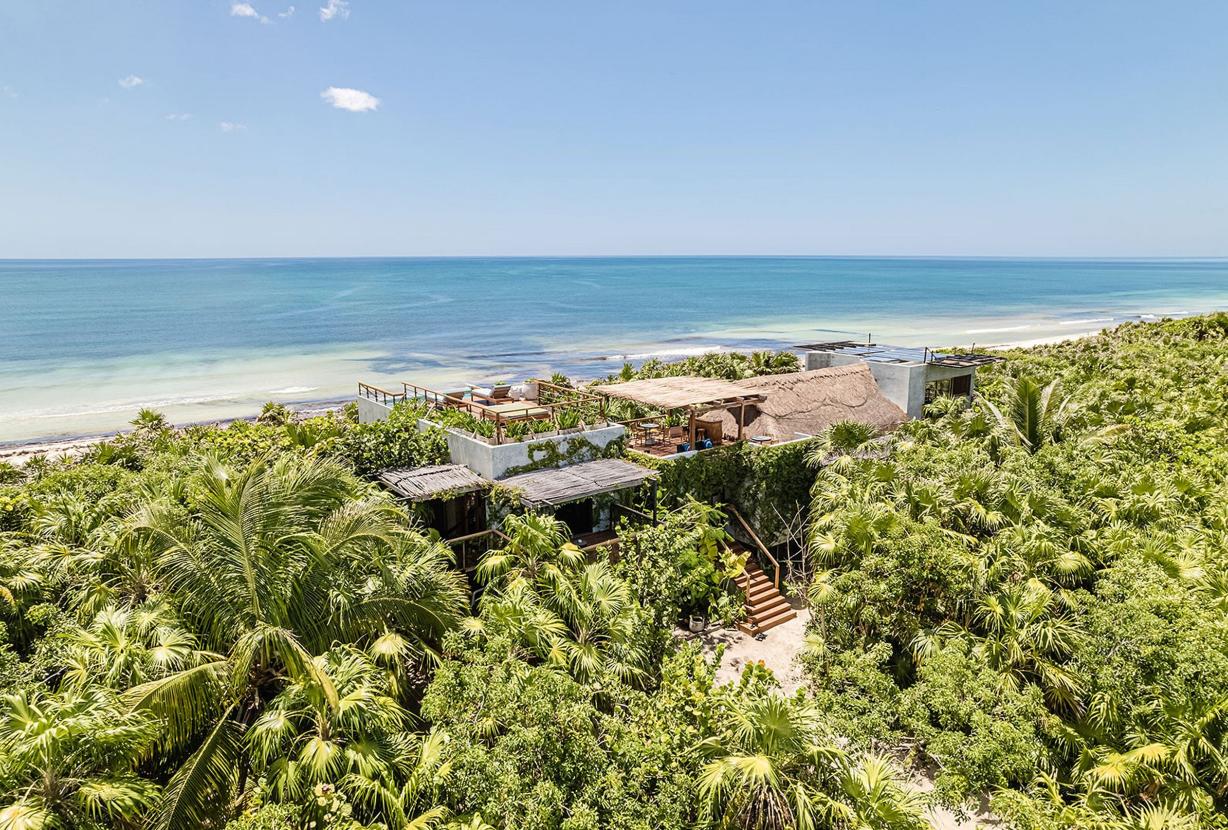 Tul010 - Fabulosa casa frente mar com vista 360 em Cancún