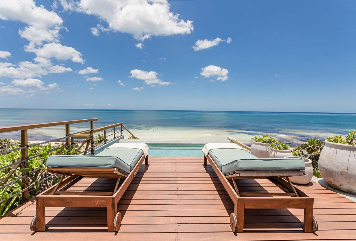 Tul010 - Fabulosa casa frente mar com vista 360 em Cancún