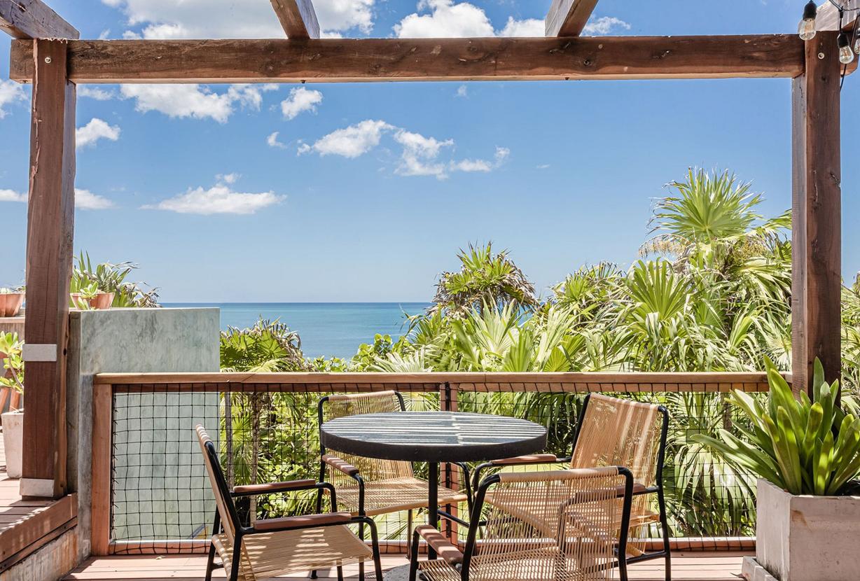 Tul010 - Fabulosa casa frente mar com vista 360 em Cancún