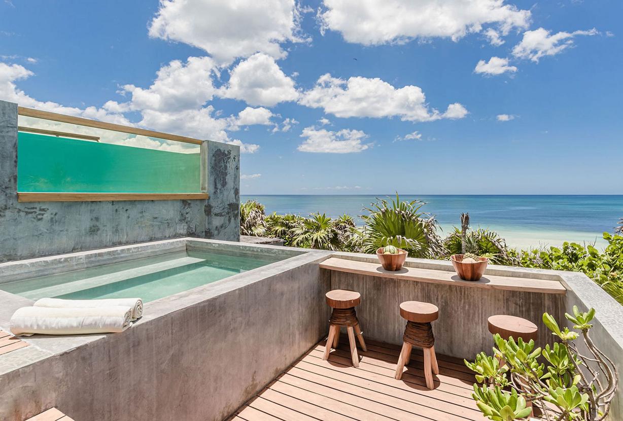 Tul010 - Fabulosa casa frente mar com vista 360 em Cancún