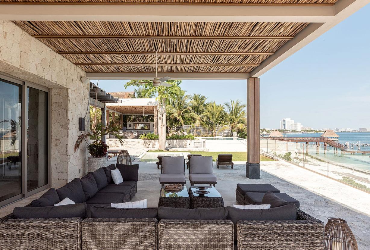 Can003 - Villa de luxe en bord de mer à Cancún