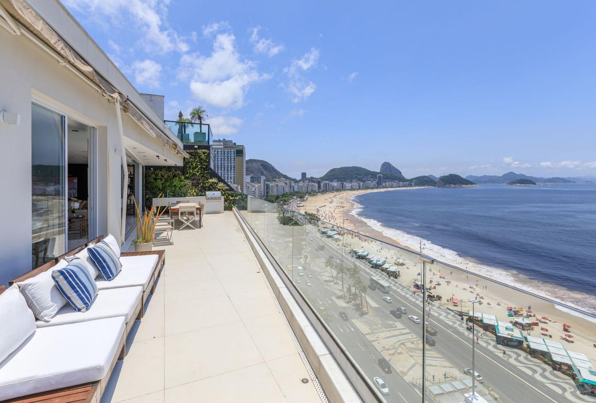 Rio008 - Luxuosa cobertura com vista para mar em Copacabana
