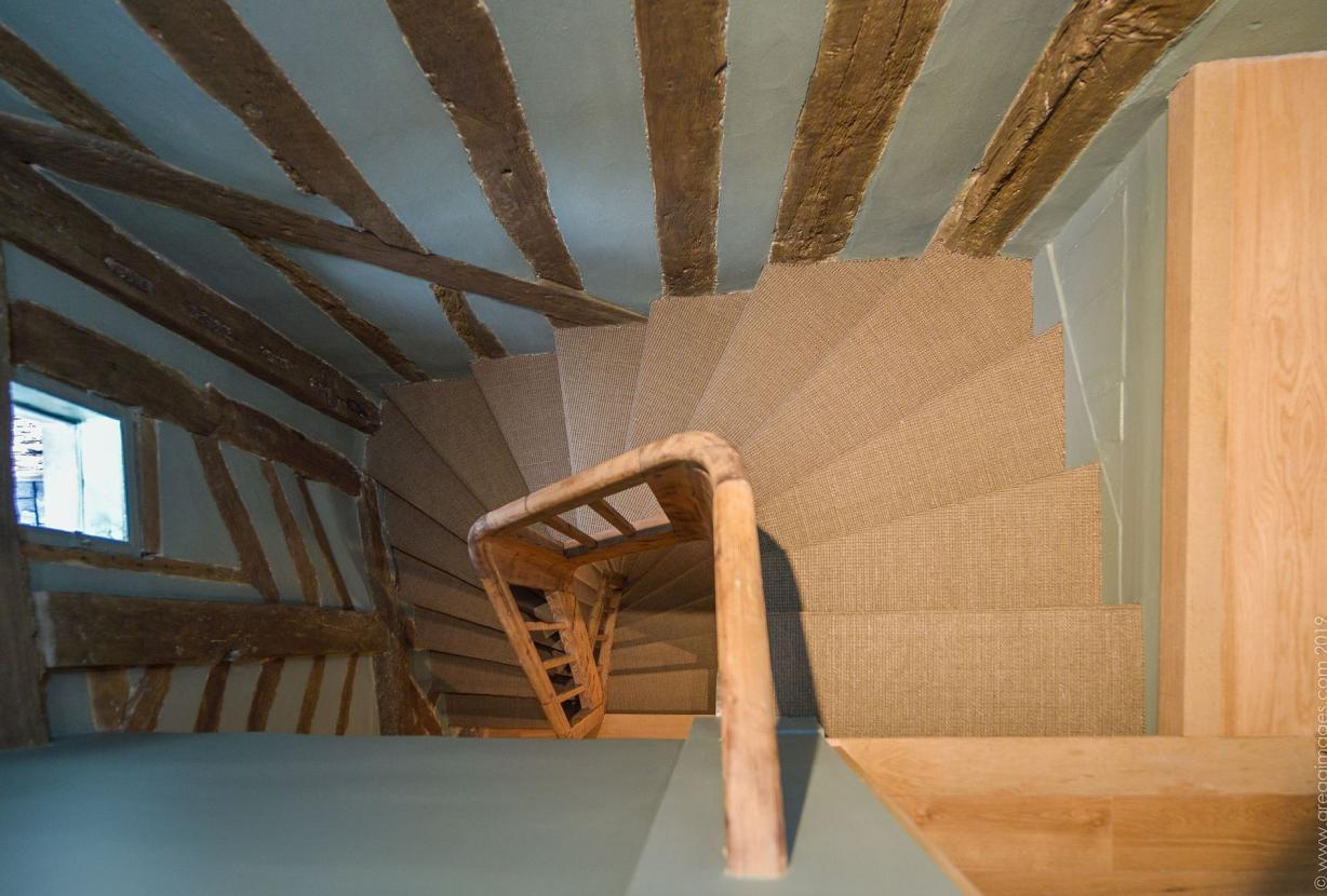 Nor004 - House with large balcony in Honfleur, Normandy.