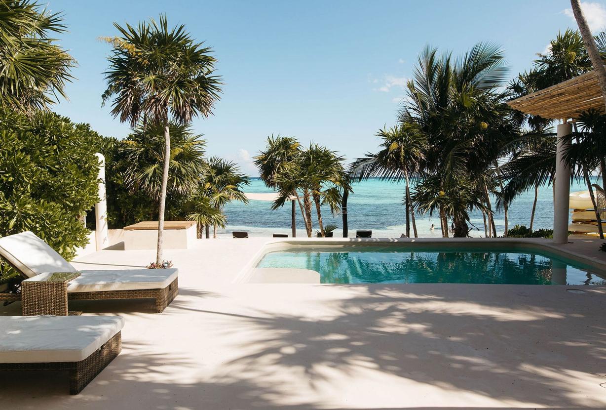 Tul047 - Fantástica casa de playa de 4 cuartos en Tulum