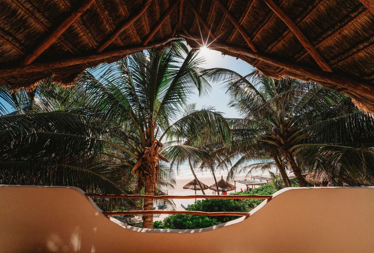 Tul044 - Linda villa pé na areia em Tulum, Mexico