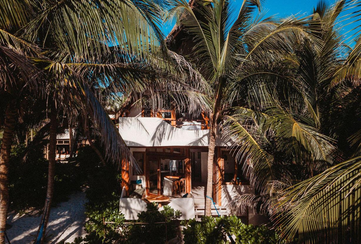 Tul044 - Magnifique villa en bord de plage à Tulum, Méxique