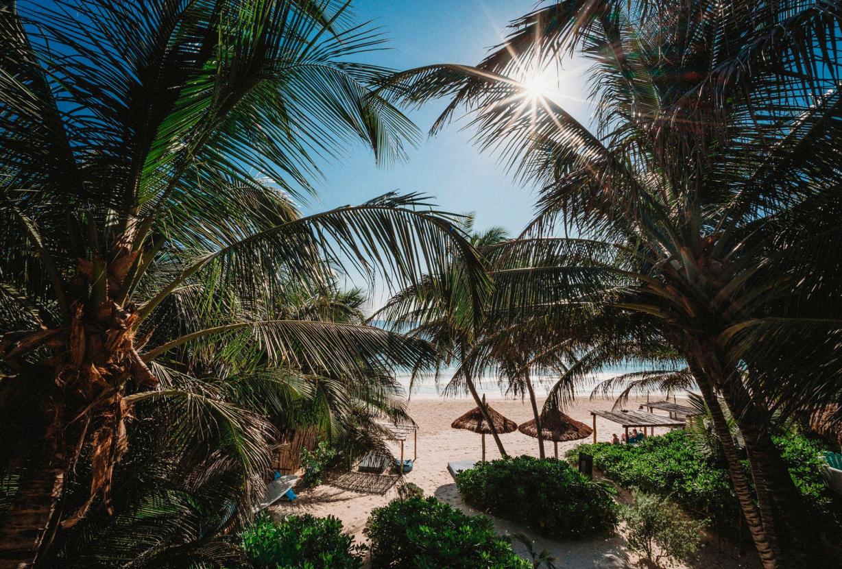 Tul044 - Linda villa pé na areia em Tulum, Mexico