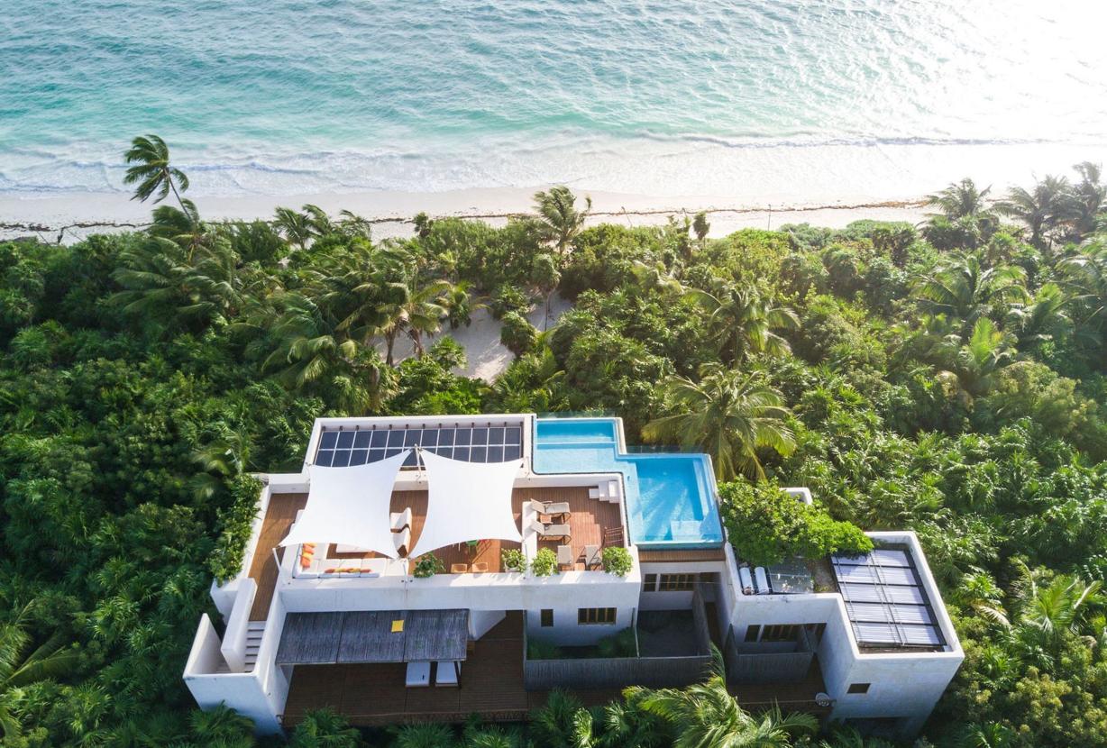 Tul048 - Casa frente-mar com 4 suítes em Tulum